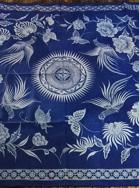 丹寨蜡染技艺桌布苗族蜡染图案设计定制加工蜡染文创设计贵州手工