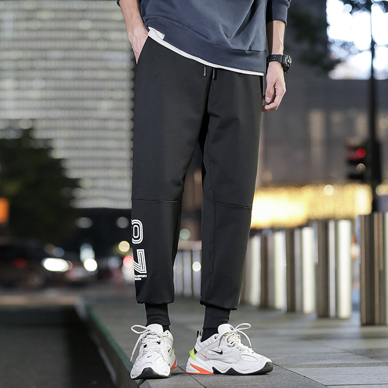 4夜景秋季休闲卫裤男潮流时尚裤子男长裤A074,男装休闲裤,星座210-1
