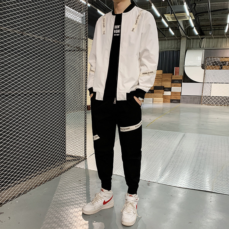 2021春秋季衣服套装男潮流潮牌男士卫衣帅气帅气男装A074-TZ9382,男装卫衣,星座210-1