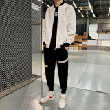 2021春秋季衣服套装男潮流潮牌男士卫衣帅气帅气男装A074-TZ9382，男装卫衣，星座210-1