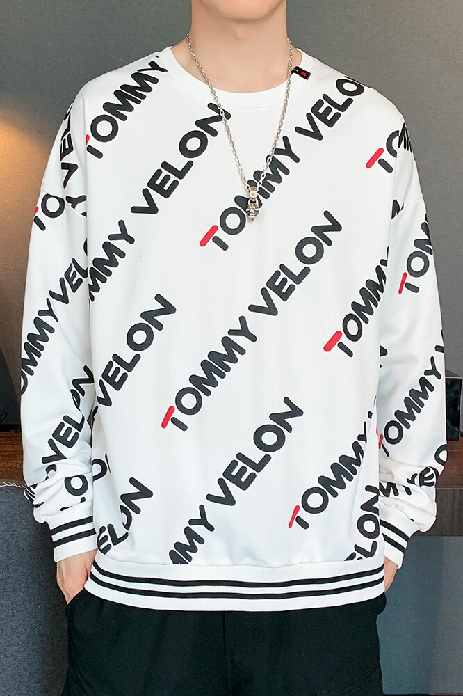 0秋季圆领卫衣男潮款时尚休闲长袖卫衣A074-A508,男装卫衣,星座210-1