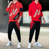 休闲套装男秋运动套装男韩版潮流卫衣两件套潮牌TZ804-P60，男装卫衣，星座210-1