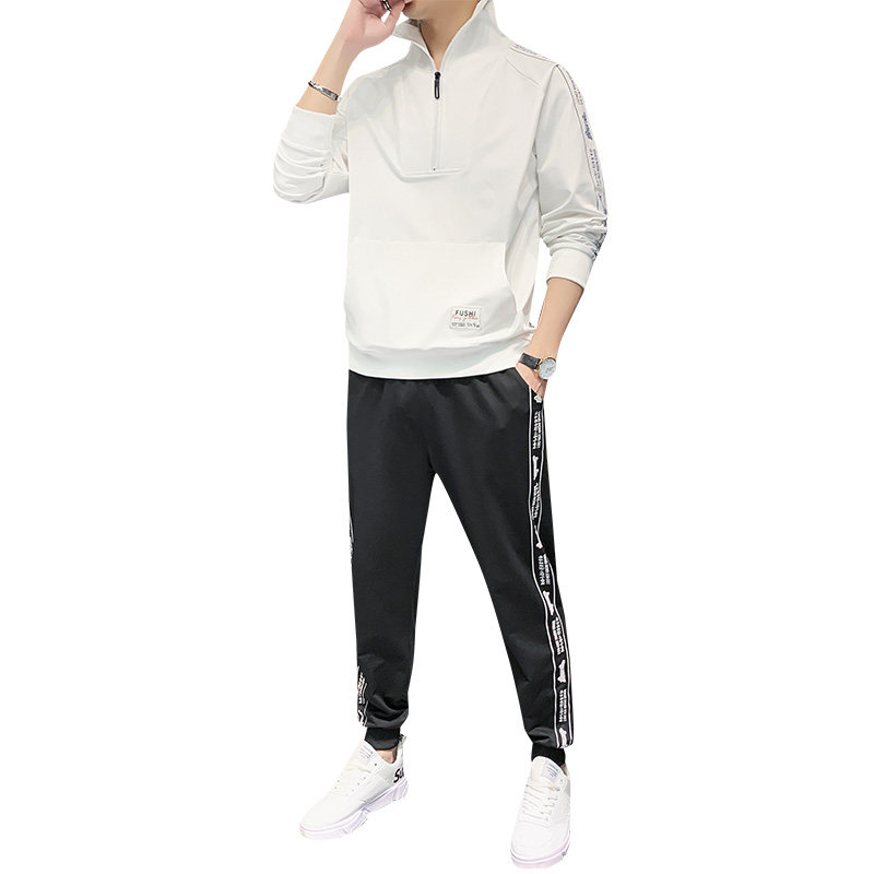 休闲卫衣套装秋季立领潮流韩版宽松运动裤一套TZ1201-P65,男装卫衣,星座210-1