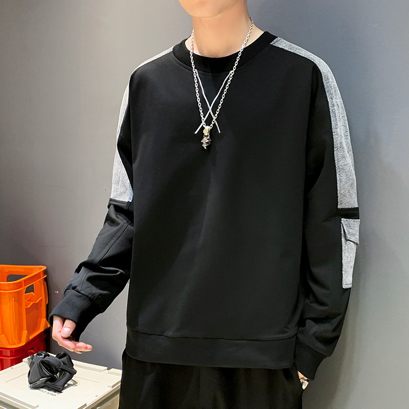 0休闲宽松长袖卫衣男士秋季圆领潮牌上衣服时尚A074-A506,男装卫衣,星座210-1