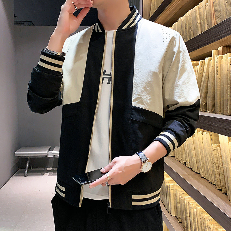秋季夹克男开衫夹克外套青少年潮流休闲夹克A074-JK1803-P60,男装夹克,星座210-1