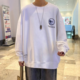 港风秋季圆领卫衣印花夜光反光潮流时尚套头卫衣男A074-WY21-P55，男装卫衣，星座210-1