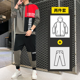 2秋季卫衣套装男青少年潮流时尚休闲卫裤A074-TZ816，男装卫衣，星座210-1