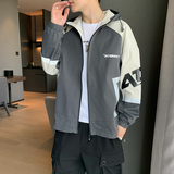 高品质秋季夹克男青少年潮流休闲夹克连帽休闲外套A074-A1253-P75，男装夹克，星座210-1