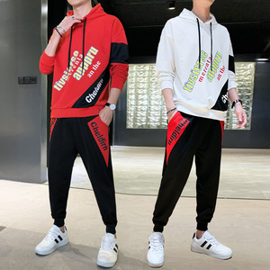 休闲套装男秋运动套装男韩版潮流卫衣两件套潮牌TZ804-P60图片