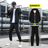 秋季套装男开衫卫衣男潮流时尚休闲长袖套装A074-TZ1801-P60，男装卫衣，星座210-1