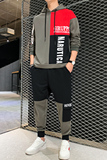 3秋季卫衣套装男青少年潮流时尚休闲卫裤A074-TZ816，男装卫衣，星座210-1