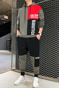 3秋季卫衣套装男 青少年潮流时尚休闲卫裤A074-TZ816图片