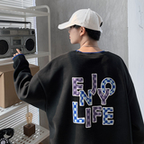 秋冬加绒加厚卫衣男百搭印花长袖上衣-W935-P38，男装卫衣，星座210-1
