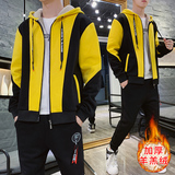 羊羔绒卫衣男套装潮流加厚加绒运动服TZ826-P115控价148，男装卫衣，星座210-1