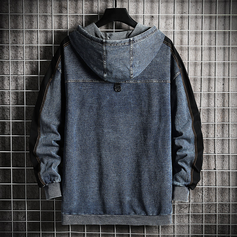 秋季卫衣男牛仔连帽休闲卫衣潮流纯棉卫衣A074-NZ927-P60,男装卫衣,星座210-1