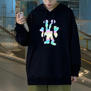 2021港风秋季卫衣男青少年潮流夜光反光长袖上衣A074-WY34-P60图片
