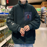 男士卫衣秋冬款潮港风加绒加厚羊羔毛上衣宽松外套9303-P65，男装卫衣，星座210-1
