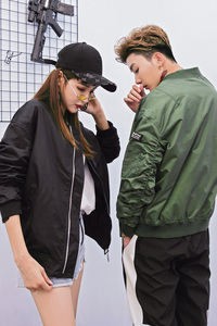 1潮牌秋季新款飞行服夹克男情侣 休闲夹克A210-8925图片