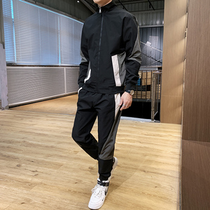 2021春秋夹克休闲运动梭织套装男士工装外套TZ9383P85图片