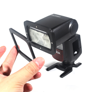 适用神牛V860三代闪光灯磁吸柔光配件色片夹神牛V1 TT520三代iM30