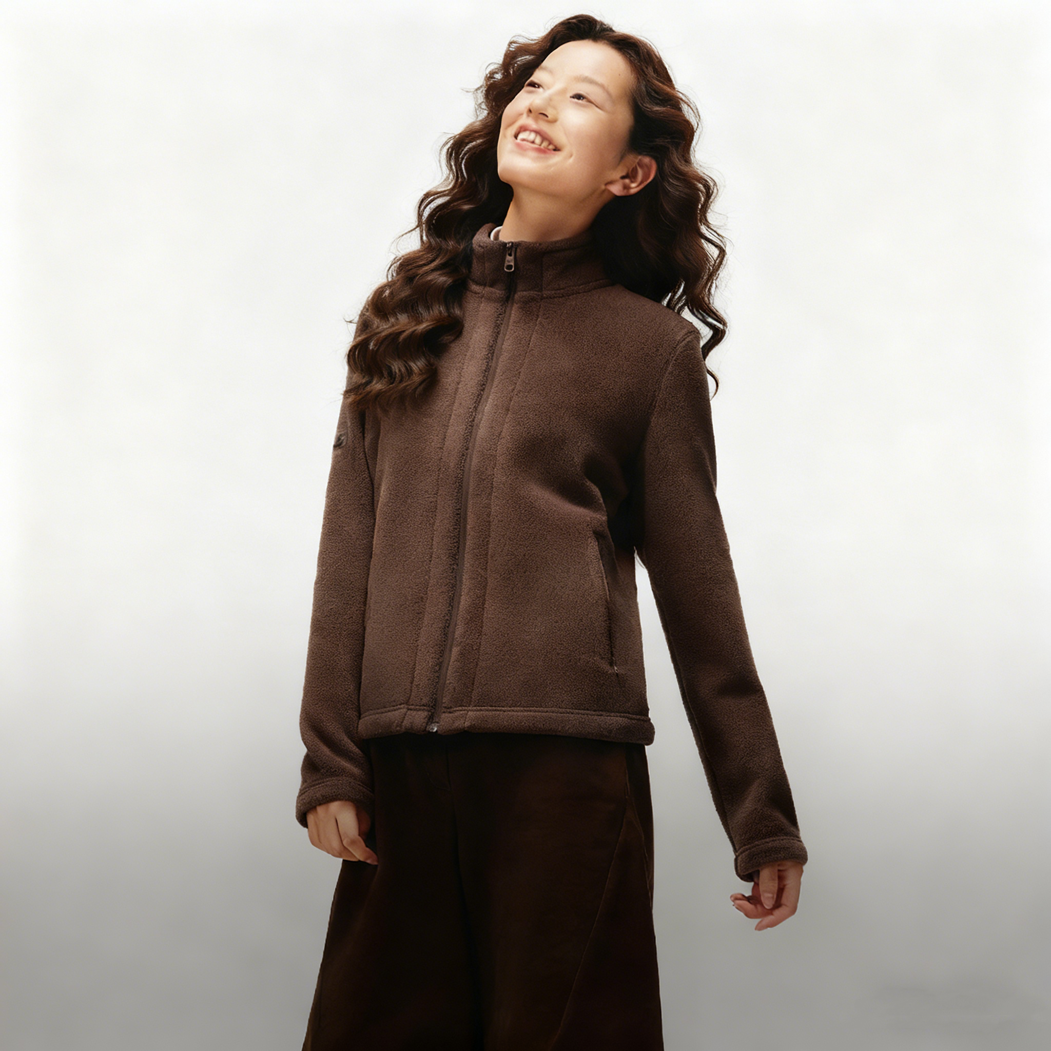 蕉下女士轻薄万粒绒外套PM123摇粒绒开衫防风保暖秋冬季叠穿户外,女装/女士精品,短外套,淘宝优惠券,粉丝福利购,淘宝优惠卷