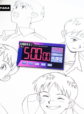 TJK-原创限量EVA新世纪福音战士通常状态渐变铜徽章胸针挂饰挂件