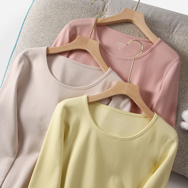 290g加厚磨毛棉保暖上衣大码秋衣