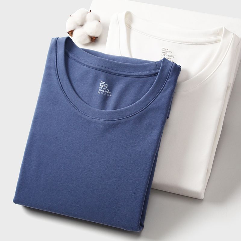 秋冬新疆棉磨毛保暖上衣厚棉秋衣