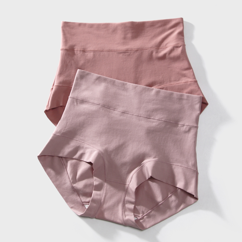 3条60S新疆棉高腰内裤女收腹提臀大码三角裤抗菌裆不夹臀无痕底裤