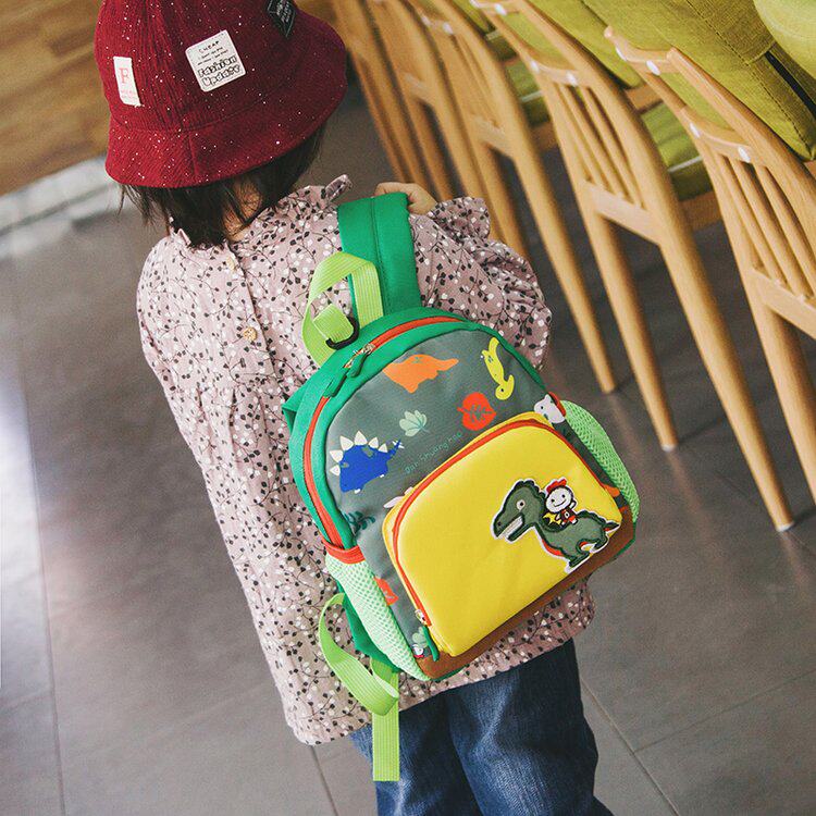 Cartoon dinosaur Anti-lost Early education schoolbag 1-2-3 Junior Kindergarten men and women children Printing customized logoin the Children/Baby/Family fitted , Children's Accessories , Bags  category - from Buy2taobao.com to provide professional Taobao agent buy service