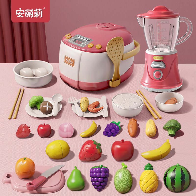 儿童过家家厨房电饭煲玩具套装男女孩子仿真厨具做饭煮饭宝宝火锅