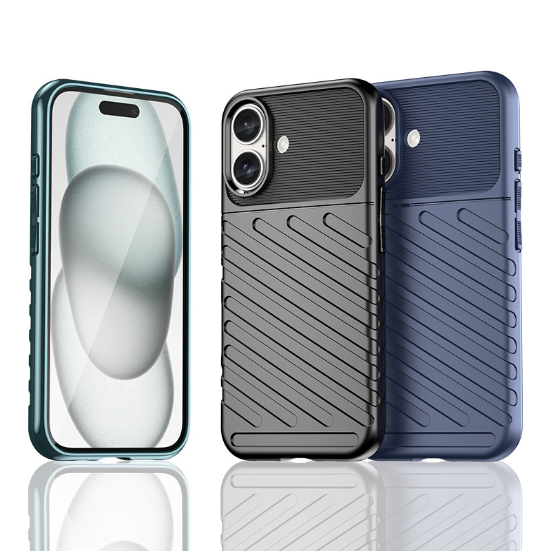 苹果16手机壳新款加厚防摔iPhone16promax硅胶保护套16Pro磨砂16plus防滑16E马盖普SE4软壳全包纯色
