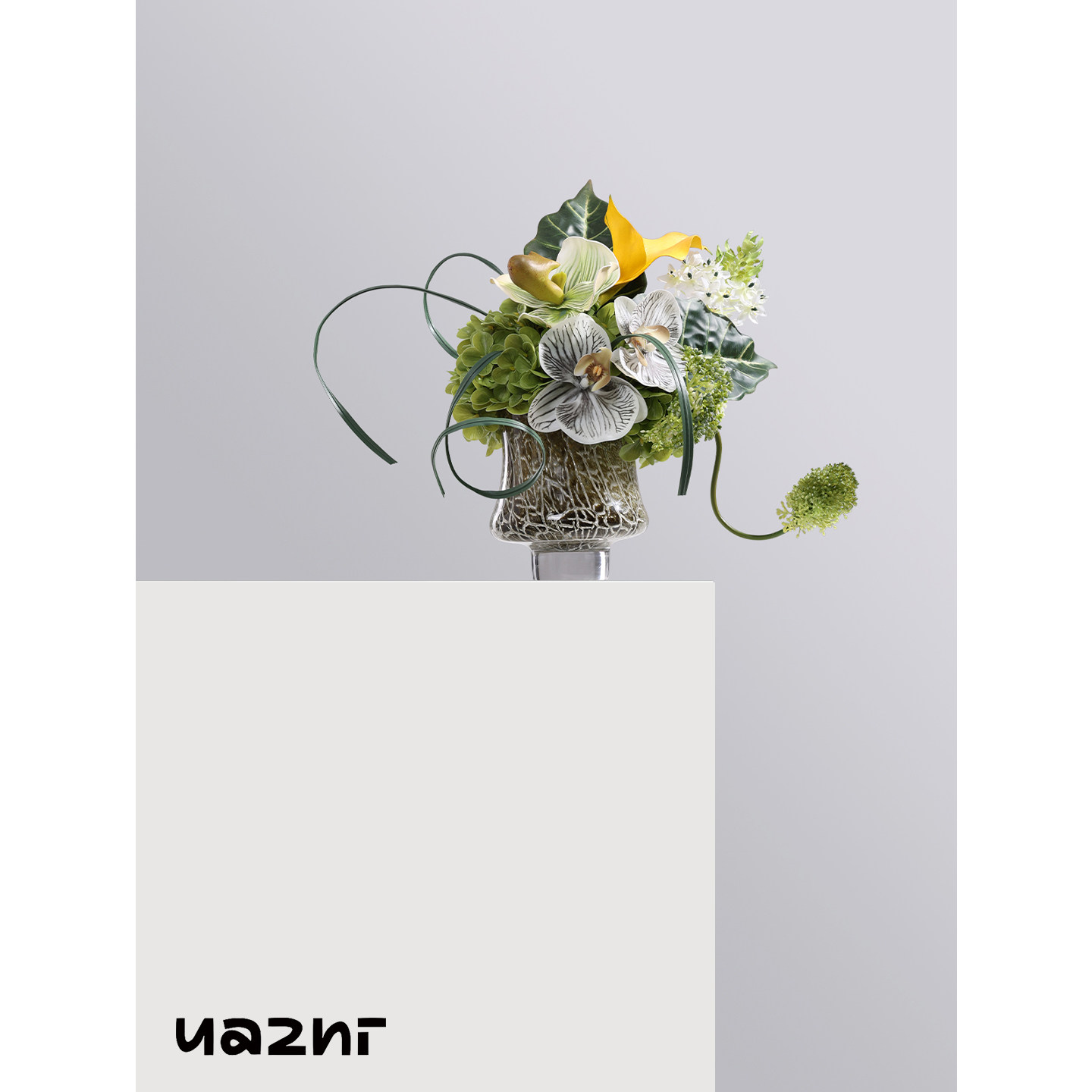 花小只 现代轻奢绿色系仿真小花艺飘逸 样板间床头柜卧室飘窗摆件,家居饰品,花瓶,淘宝优惠券,粉丝福利购,淘宝优惠卷