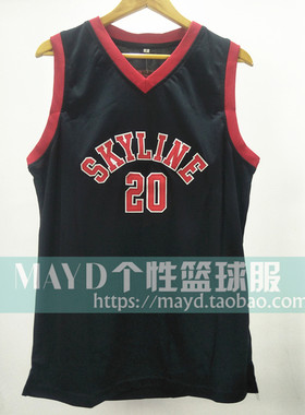 美式复古嘻哈风刺绣背心篮球服