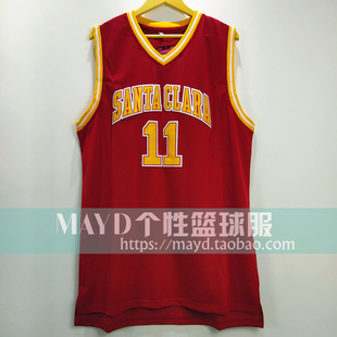 11号史蒂夫纳什大学球衣  个性嘻哈复古刺绣篮球服运动背心训练服