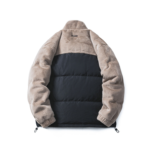 原B429山一商店-234YR04235金貂毛拼接羽绒服新标90绒P285-K428图片