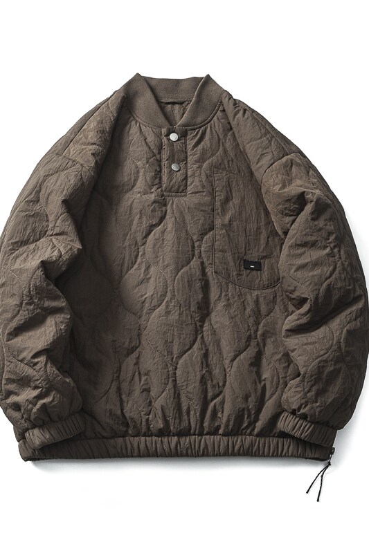 山一商店24冬244MY09240防水复古街头棒球领套头棉服P112K188,男装棉衣,电商S003