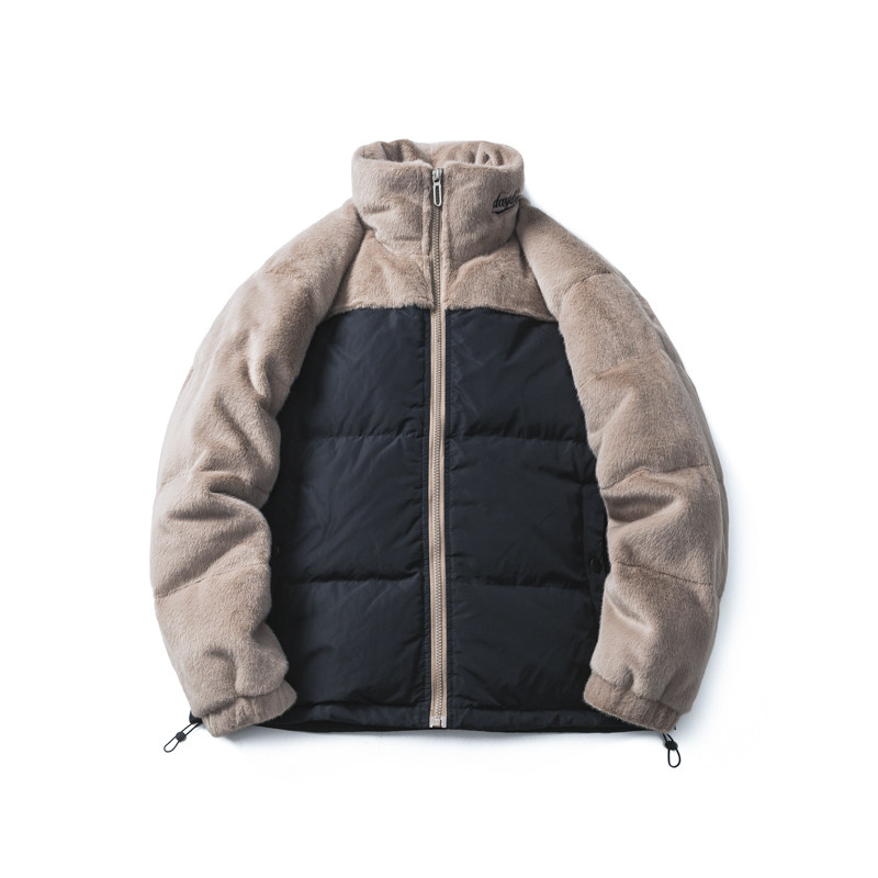 原B429山一商店-234YR04235金貂毛拼接羽绒服新标90绒P285-K428图片