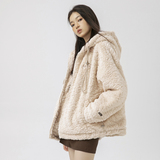 原B429山一商店-234MY07231兔毛绒刺绣连帽棉服P200-K268，男装棉衣，电商S003