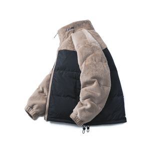 原B429山一商店-234YR04235金貂毛拼接羽绒服新标90绒P285-K428图片
