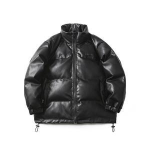 原B429山一商店-234MY07175钢印黑金印花皮料棉服P200-K278图片