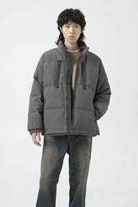 原B429山一商店-234YR00117压褶侧拉链羽绒服新标90绒P300-K428图片