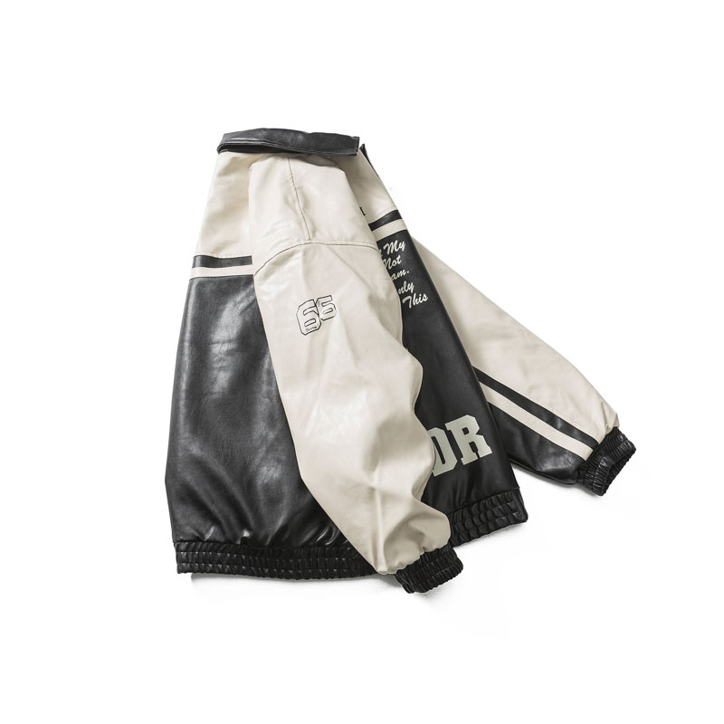 DEVILRAY山一2025冬哥特字母拼色机车棉服MY378-P195控288,男装棉衣,电商S003