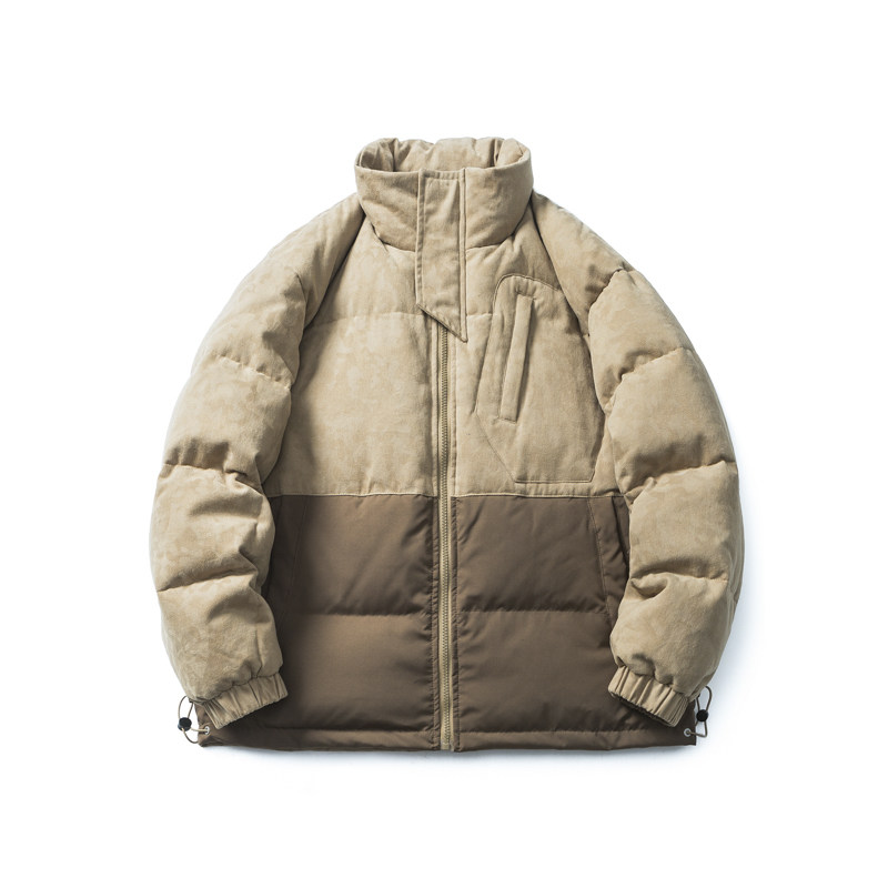 原B429山一商店-234YR00115迷彩拼接羽绒服新标90绒P300-K428图片