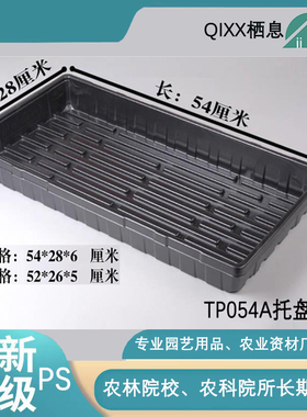 TP054A育苗托盘长方形育苗平盘穴盘叶插浸盆栖息不漏水多肉浸盆穴