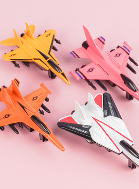 合金回力小客机飞机模型战斗机套装轰炸机金属航空儿童男孩玩具