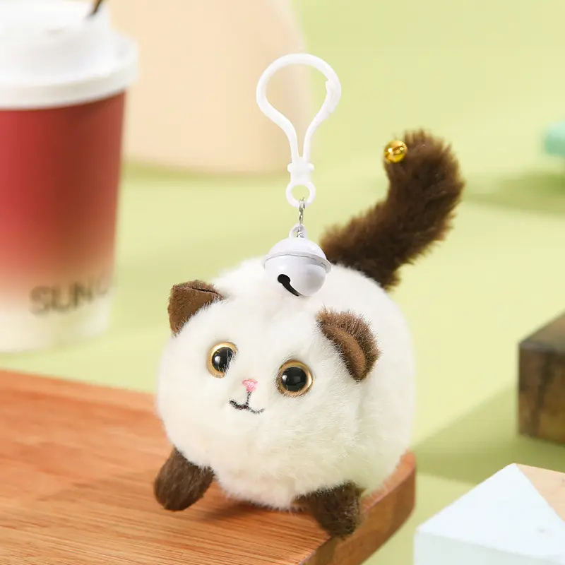 乐吉儿摇尾巴猫咪小白兔毛绒公仔