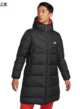 Nike耐克2022冬季新款男子运动保暖连帽防风长款羽绒服DV1134-010