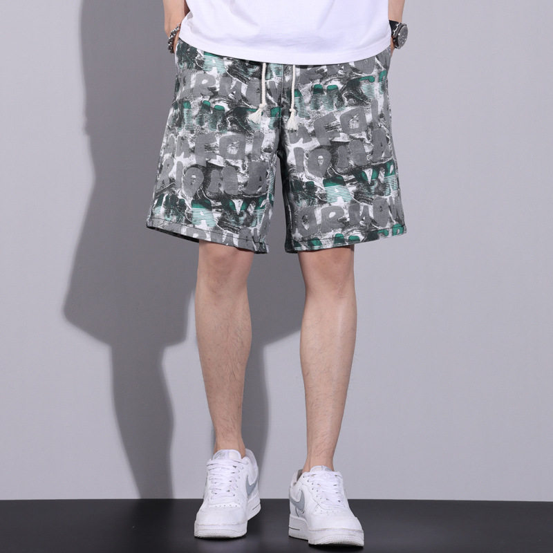 男式春时尚百搭新款舒适柔软薄款夏季短裤宽松潮牌休闲沙滩裤运动