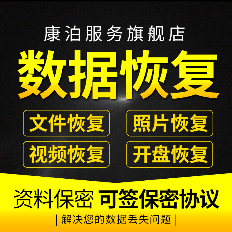 电脑移动硬盘数据恢复维修服务U盘内存sd卡视频文件损坏远程修复 本地化生活服务 数据恢复 原图主图